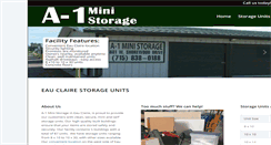 Desktop Screenshot of a-1ministorageeauclaire.com